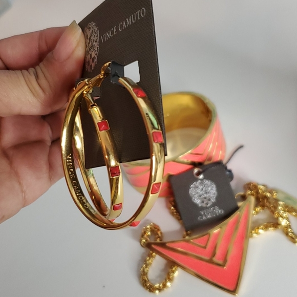 Vince Camuto Hoops, Bracelet and Necklace Set - Picture 3 of 8